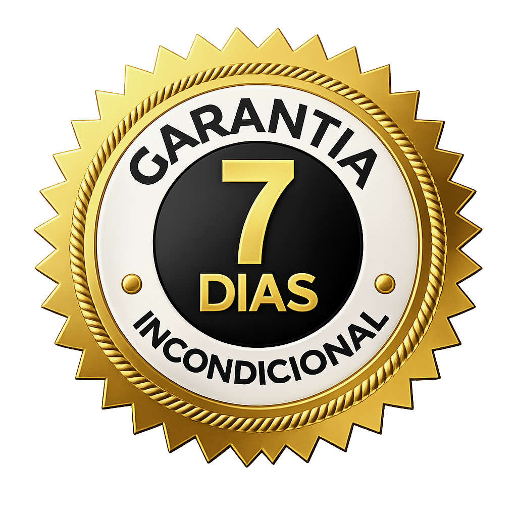 Selo de garantia incondicional de 7 dias